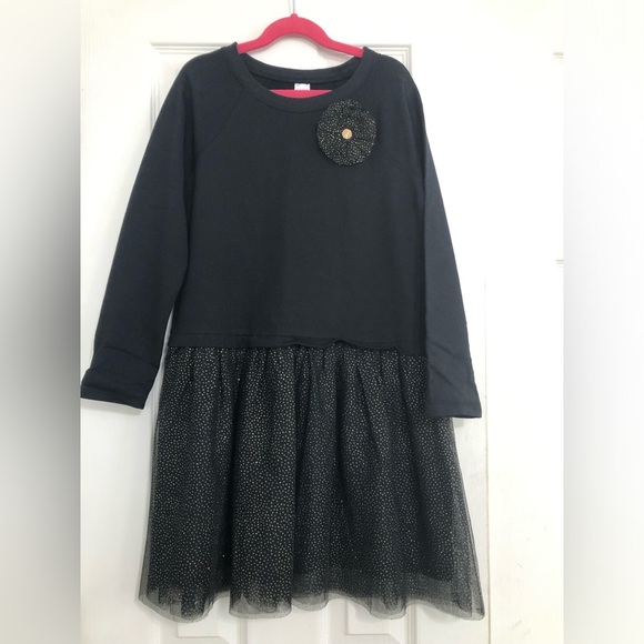 Carter's Other - Carters‎ kids NWOT black with glittery tulle skirt dress girls size 10/12 large